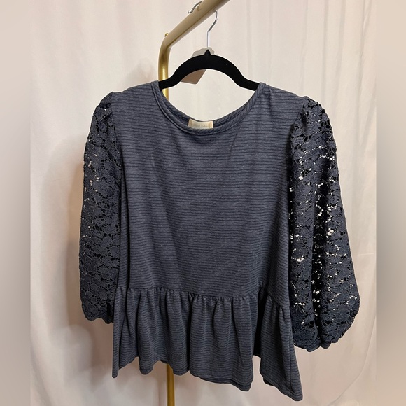 Altar'd State Tops - Altar’d state blouse, blue gray in color size large